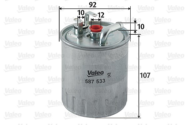 Valeo Kraftstofffilter [Hersteller-Nr. 587533] für Mercedes-Benz