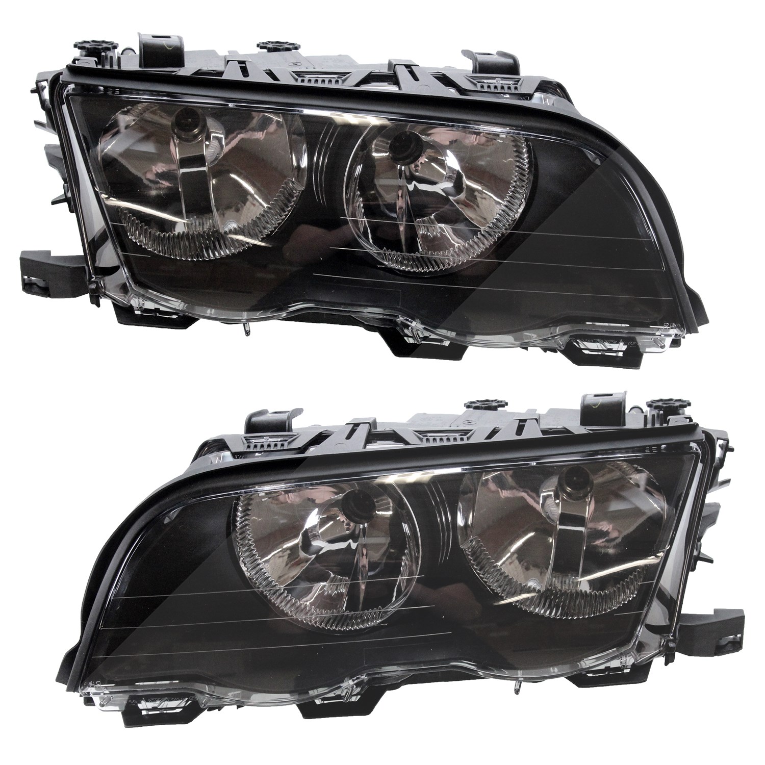 Bestprice 2x Scheinwerfer H7/H7 schwarz mit Stellmotor [Hersteller-Nr. 10429230] für BMW