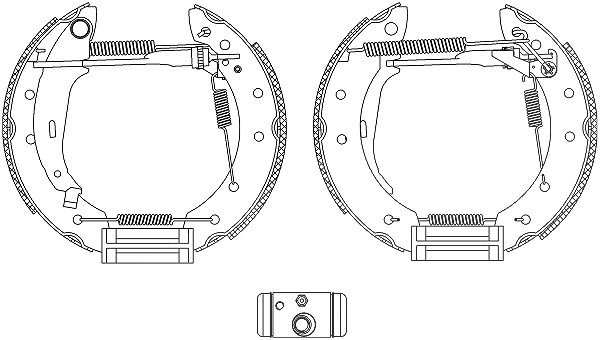 Hella Bremsbackensatz [Hersteller-Nr. 8DB355005-041] für Citroën, Peugeot