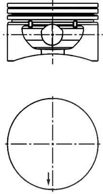 Kolbenschmidt Kolben [Hersteller-Nr. 40380600] für Opel, Vauxhall