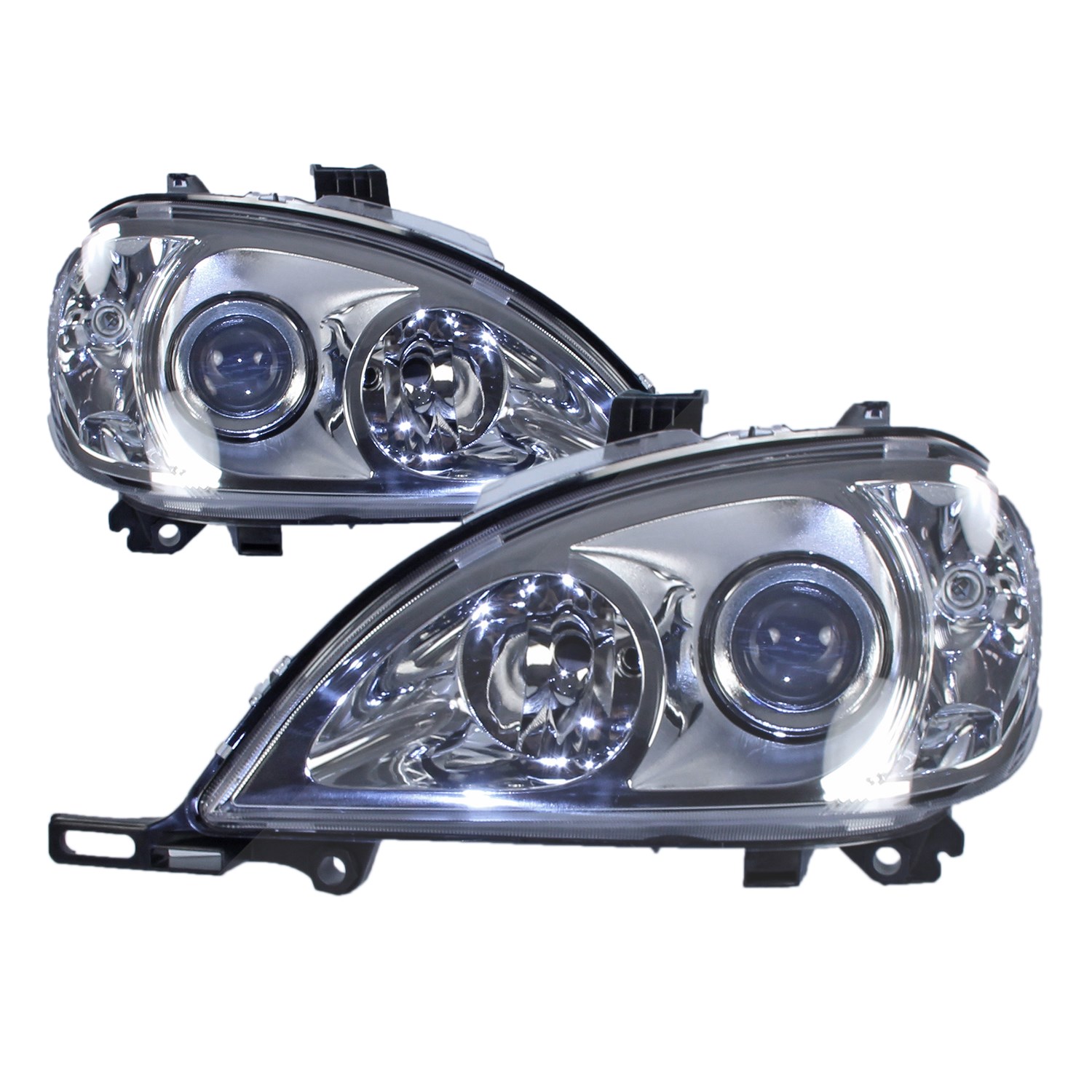 Bestprice 2x Scheinwerfer H7/H7 mit Stellmotor für LWR [Hersteller-Nr. 10429241] für Mercedes-Benz