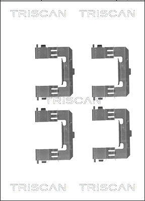 Triscan Zubehörsatz, Scheibenbremsbelag [Hersteller-Nr. 8105101655] für Ford, Nissan, Mazda