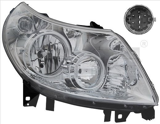 Tyc Hauptscheinwerfer [Hersteller-Nr. 20-11334-15-2] für Citroën, Fiat, Peugeot