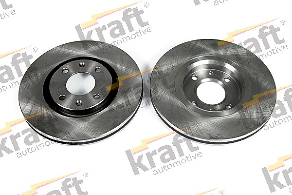 Kraft Automotive Bremsscheibe Vorderachse Belüftet [Hersteller-Nr. 6046000] für Peugeot, Citroën
