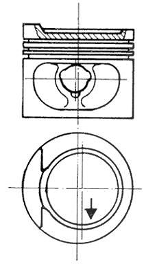 Kolbenschmidt Kolben [Hersteller-Nr. 93872600] für VW, Seat, Audi