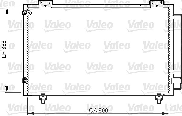 Valeo Kondensator, Klimaanlage [Hersteller-Nr. 817805] für Toyota