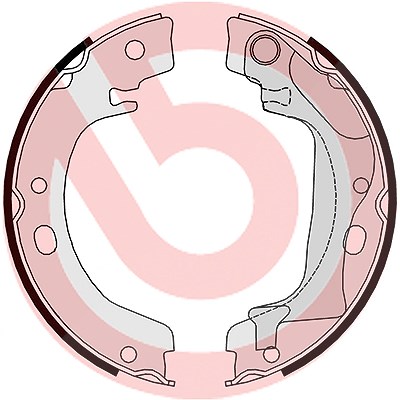 Brembo Bremsbackensatz, Feststellbremse [Hersteller-Nr. S83560] für Toyota