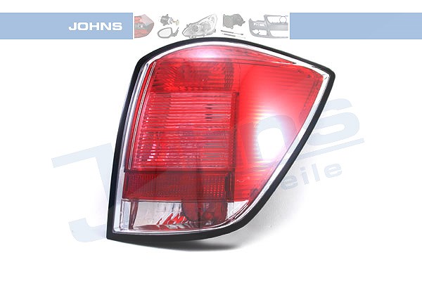 Johns Heckleuchte rot, ohne Lampenträger [Hersteller-Nr. 550988-5] für Opel