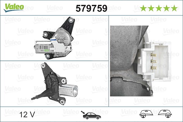 Valeo Wischermotor [Hersteller-Nr. 579759] für Renault