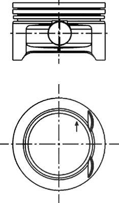 Kolbenschmidt Kolben [Hersteller-Nr. 40382600] für Opel, Vauxhall
