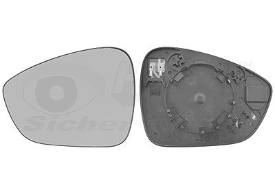 Van Wezel Spiegelglas, Außenspiegel [Hersteller-Nr. 0954837] für Opel, Citroën