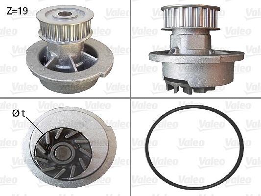 Valeo Wasserpumpe [Hersteller-Nr. 506007] für Daewoo, Vauxhall, Opel, Chevrolet