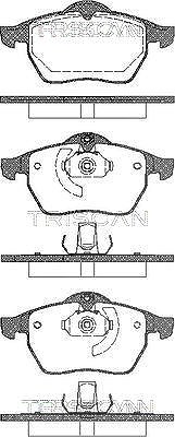 Triscan Bremsbelagsatz, Scheibenbremse [Hersteller-Nr. 811024002] für Chevrolet, Saab, Vauxhall, Opel