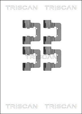 Triscan Zubehörsatz, Scheibenbremsbelag [Hersteller-Nr. 8105241611] für Saab, Peugeot, Opel, Vauxhall