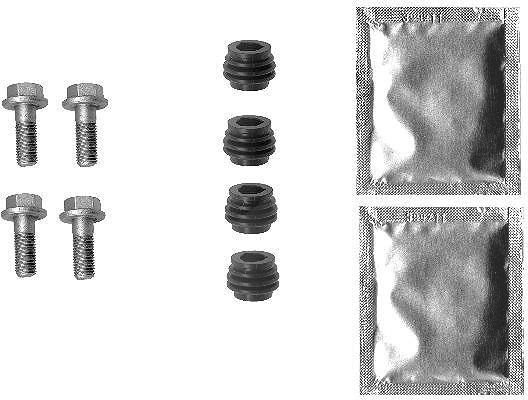 Hella Zubehörsatz, Bremssattel [Hersteller-Nr. 8DZ355201-601] für Honda, Acura, Mg, Toyota, Rover