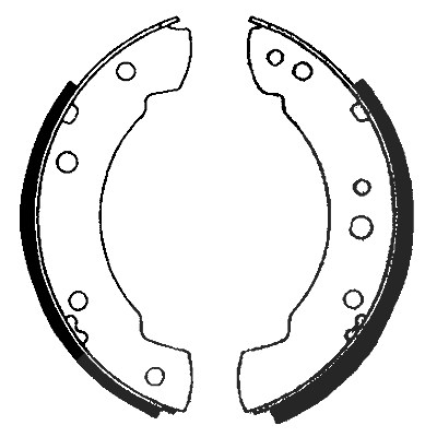 Hella Bremsbackensatz [Hersteller-Nr. 8DB355000-541] für Ford, Ldv