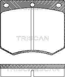 Triscan Bremsbelagsatz, Scheibenbremse [Hersteller-Nr. 811016229] für Caterham, Hyundai, Ford, Ac, Tvr