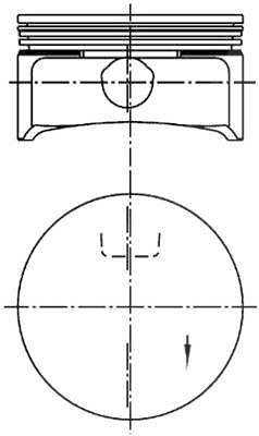 Kolbenschmidt Kolben [Hersteller-Nr. 99741601] für Opel, Vauxhall, Saab