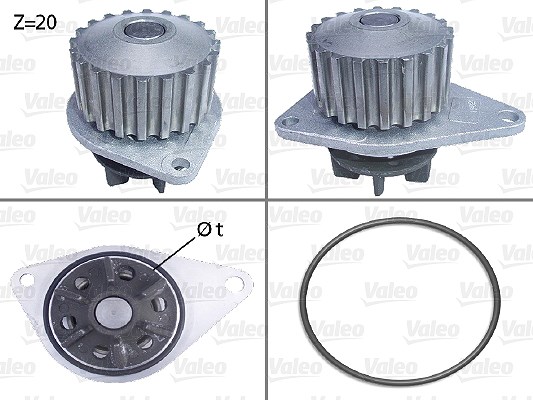 Valeo Wasserpumpe [Hersteller-Nr. 506035] für Peugeot, Rover, Citroën