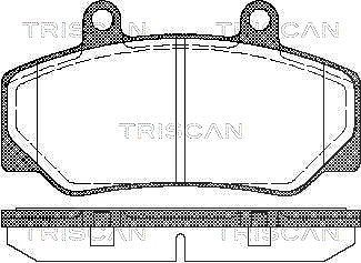 Triscan Bremsbelagsatz, Scheibenbremse [Hersteller-Nr. 811027935] für Volvo