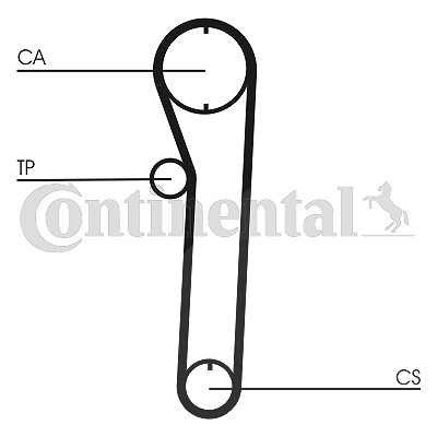 Continental Ctam Zahnriemensatz [Hersteller-Nr. CT680K2] für Maruti, Suzuki