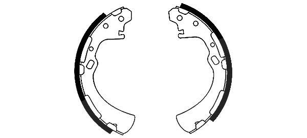 Hella Bremsbackensatz [Hersteller-Nr. 8DB355001-191] für Nissan