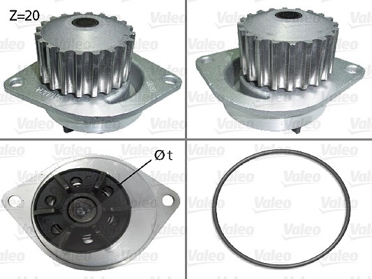Valeo Wasserpumpe [Hersteller-Nr. 506290] für Citroën, Peugeot, Nissan, Rover
