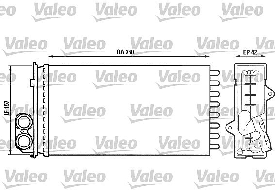 Valeo Wärmetauscher, Innenraumheizung [Hersteller-Nr. 883976] für Peugeot