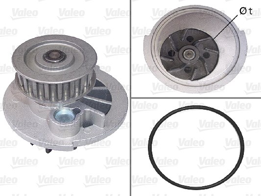 Valeo Wasserpumpe [Hersteller-Nr. 506785] für Opel, Vauxhall
