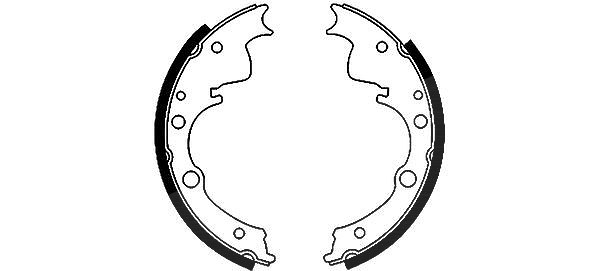 Hella Bremsbackensatz [Hersteller-Nr. 8DB355000-751] für Daf, Iveco, Ldv