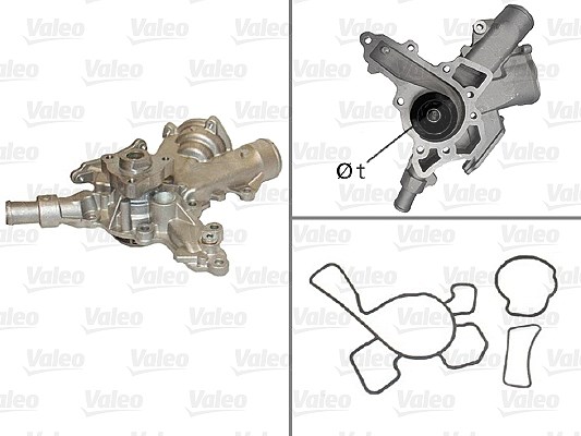 Valeo Wasserpumpe [Hersteller-Nr. 506601] für Vauxhall, Opel