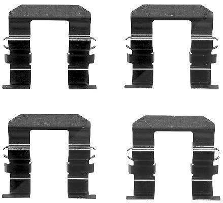 Hella Zubehörsatz, Scheibenbremsbelag [Hersteller-Nr. 8DZ355203-251] für Vauxhall, Hyundai, Saturn, Chevrolet, Pontiac, Opel