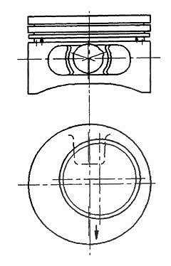 Kolbenschmidt Kolben [Hersteller-Nr. 92123600] für Vauxhall, Opel