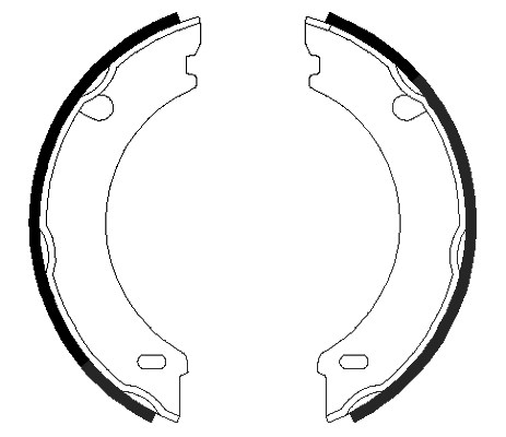Hella Bremsbackensatz, Feststellbremse [Hersteller-Nr. 8DA355050-371] für Volvo