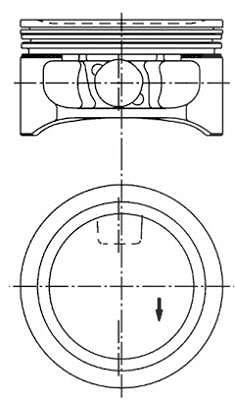 Kolbenschmidt Kolben [Hersteller-Nr. 94912610] für Vauxhall, Opel