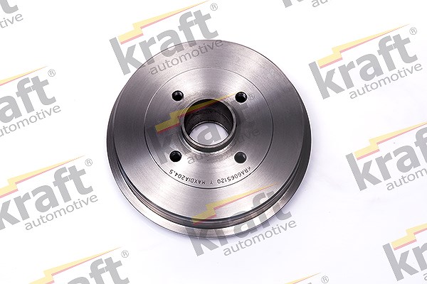 Kraft Automotive 1x Bremstrommel ohne Radlager Hinten [Hersteller-Nr. 6065120] für Dacia, Renault