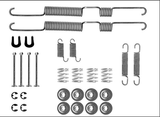 Hella Zubehörsatz, Bremsbacken [Hersteller-Nr. 8DZ355206-061] für VW, Toyota
