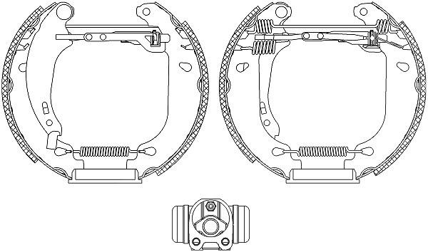 Hella Bremsbackensatz [Hersteller-Nr. 8DB355004-531] für Renault
