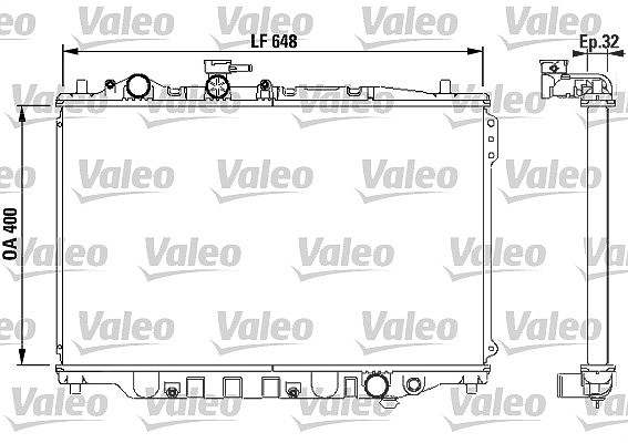 Valeo Kühler, Motorkühlung [Hersteller-Nr. 732538] für Mazda