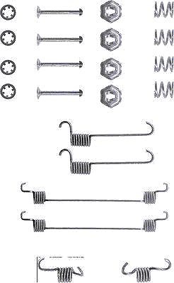 Hella Zubehörsatz, Bremsbacken [Hersteller-Nr. 8DZ355200-061] für Mega, Peugeot, Citroën