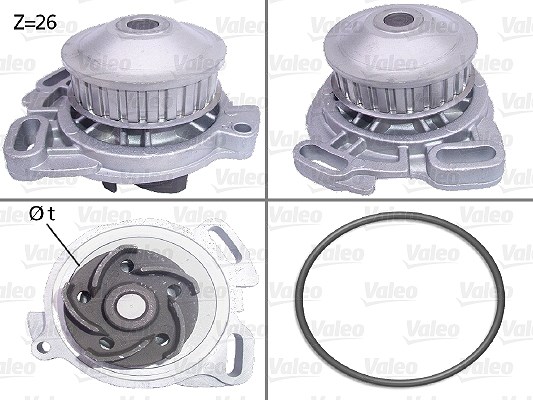 Valeo Wasserpumpe [Hersteller-Nr. 506190] für VW, Audi