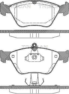 Triscan Bremsbelagsatz, Scheibenbremse [Hersteller-Nr. 811024001] für Opel, Saab, Vauxhall