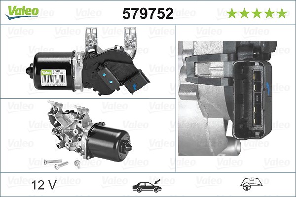 Valeo Wischermotor [Hersteller-Nr. 579752] für Citroën