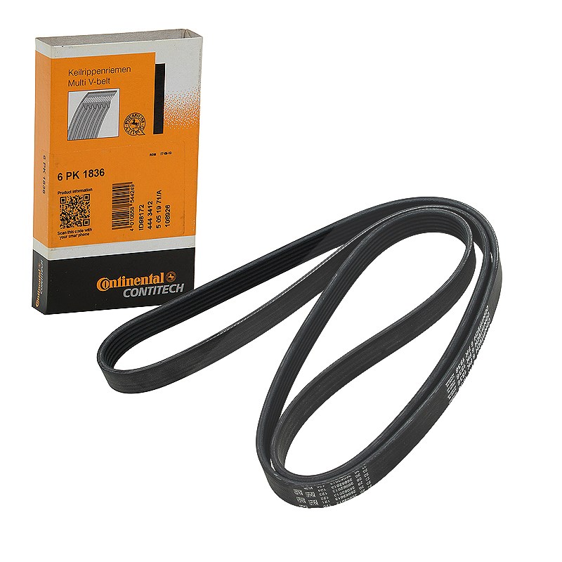 Continental Ctam Keilrippenriemen [Hersteller-Nr. 6PK1836] für Renault, Opel, Chevrolet, Daewoo, Lancia, Alfa Romeo, BMW, Fiat