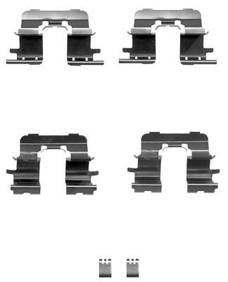 Hella Zubehörsatz, Scheibenbremsbelag [Hersteller-Nr. 8DZ355203-911] für Toyota