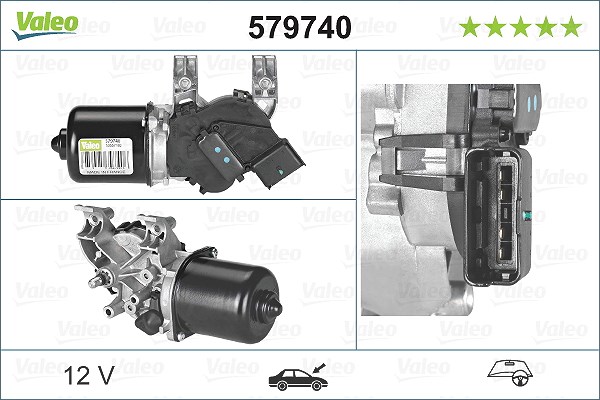 Valeo Wischermotor [Hersteller-Nr. 579740] für Citroën