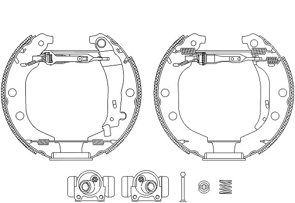 Hella Bremsbackensatz [Hersteller-Nr. 8DB355004-371] für Peugeot