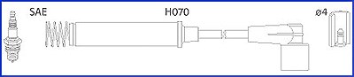 Hüco Zündleitungssatz [Hersteller-Nr. 134258] für Opel, Vauxhall