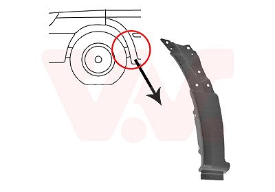 Van Wezel Kotflügel [Hersteller-Nr. 3077653] für Mercedes-Benz, VW