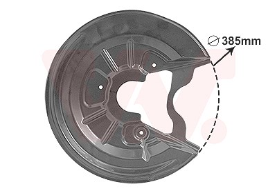 Van Wezel Spritzblech, Bremsscheibe [Hersteller-Nr. 7623373] für Seat, Skoda, VW, Audi